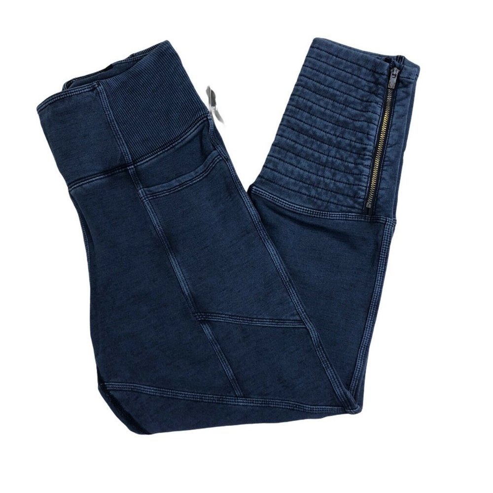 Free People Navy Get On It High Rise Legging